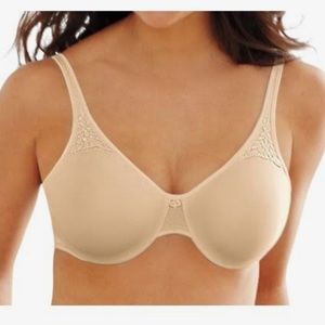 Bali 36/DDD Natural Color Minimizer Bra With Lace Appliqué